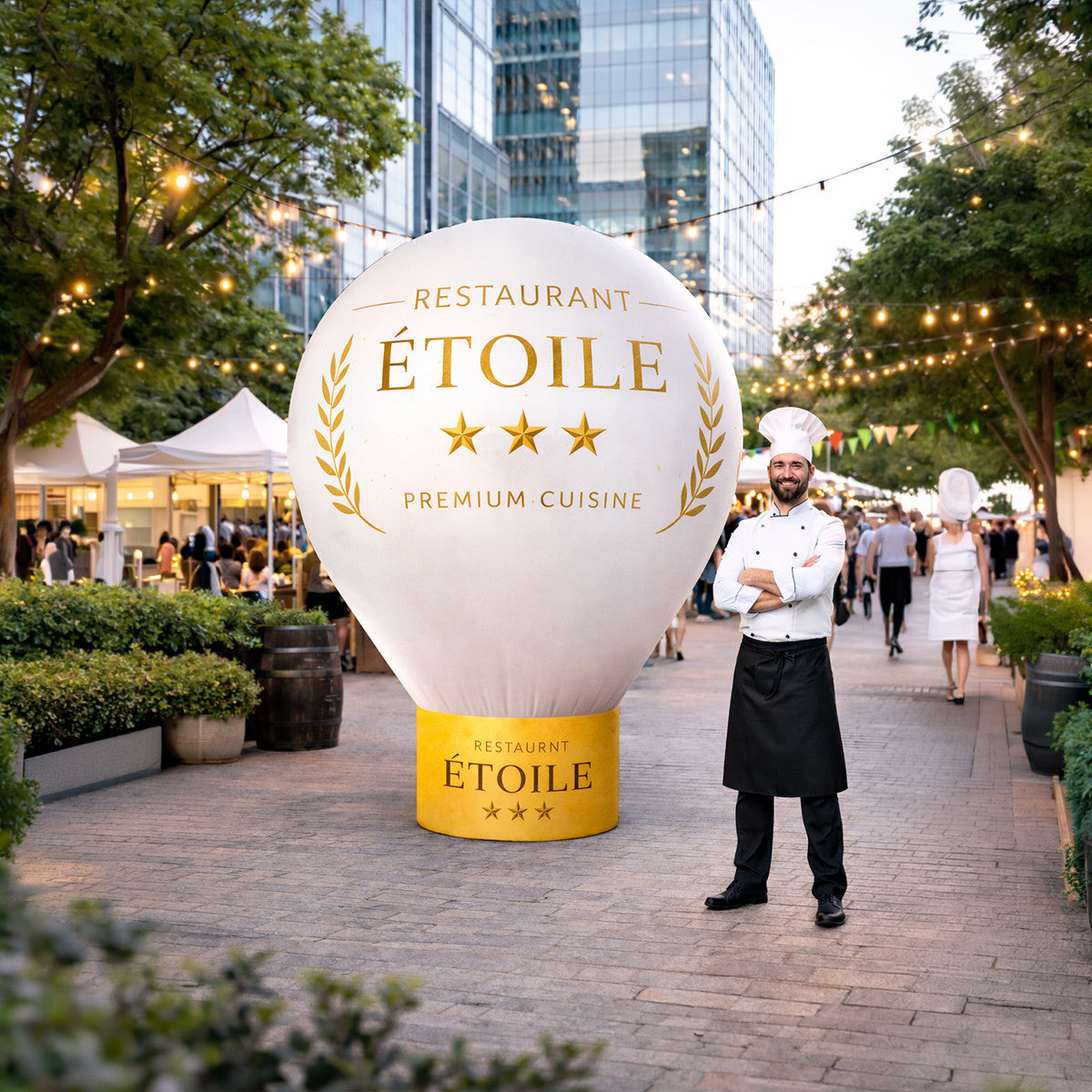 Balon reklamowy nadmuchiwany 4m Standard z nadrukiem