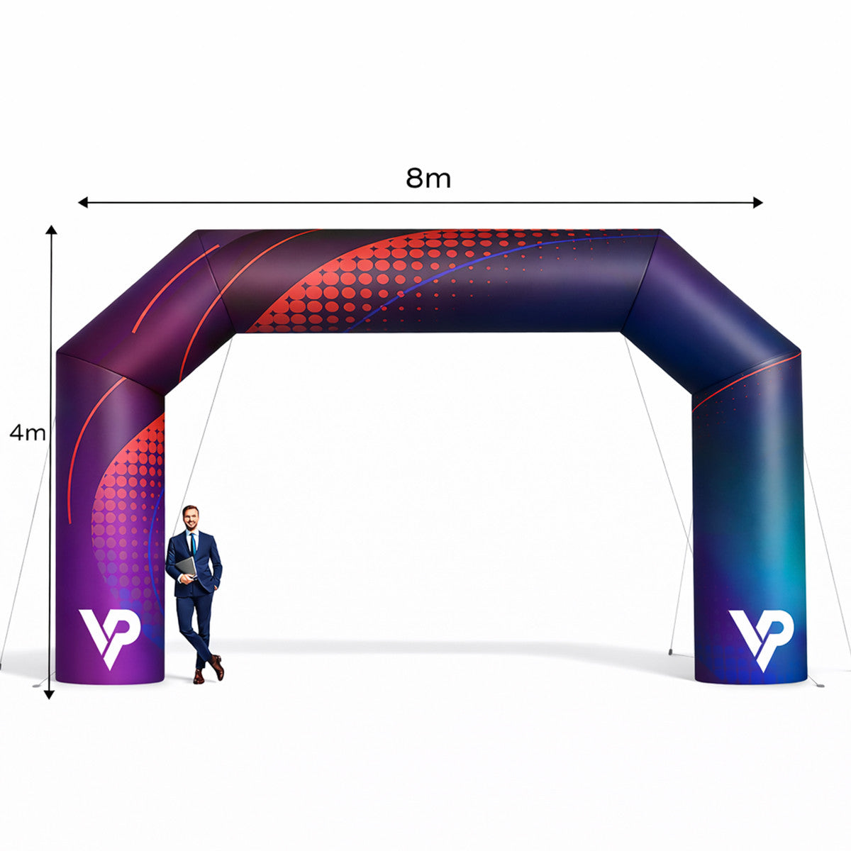 Brama reklamowa nadmuchiwana 6x4m Standard z nadrukiem