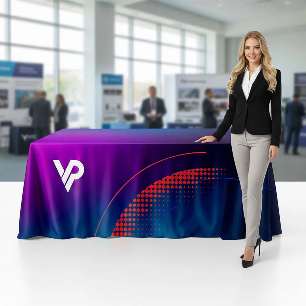 Obrus reklamowy z nadrukiem firmowym