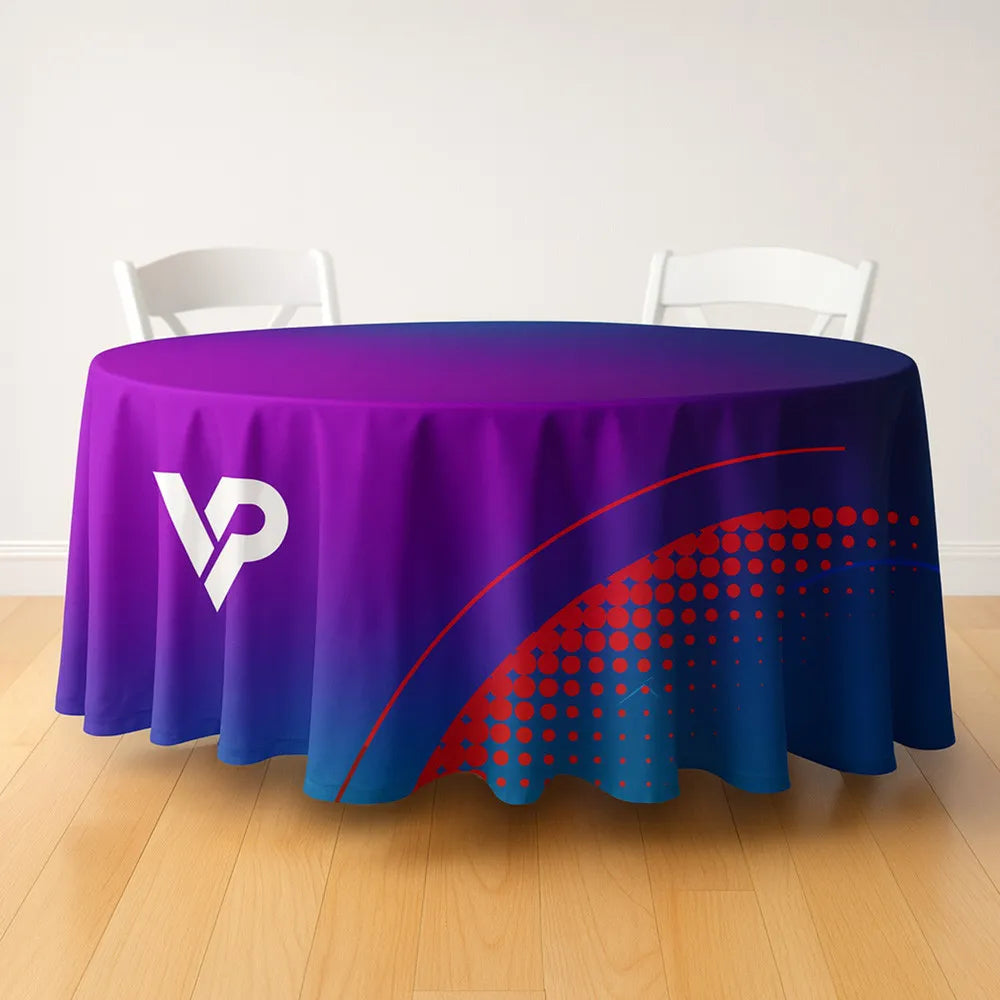 Obrus reklamowy z nadrukiem firmowym