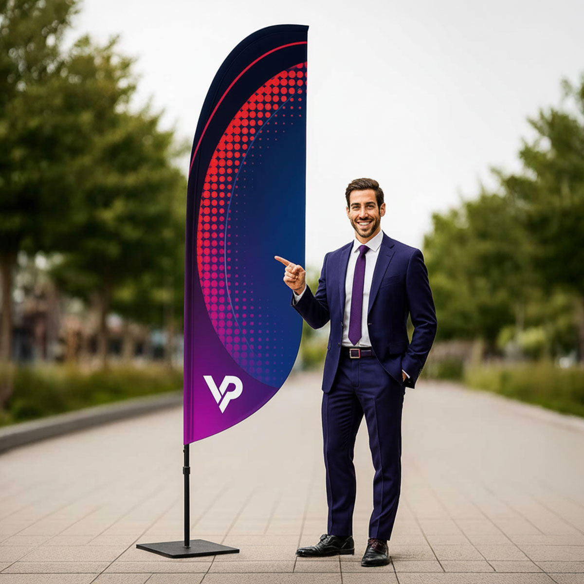 Beachflag flaga reklamowa Winder M - 350cm